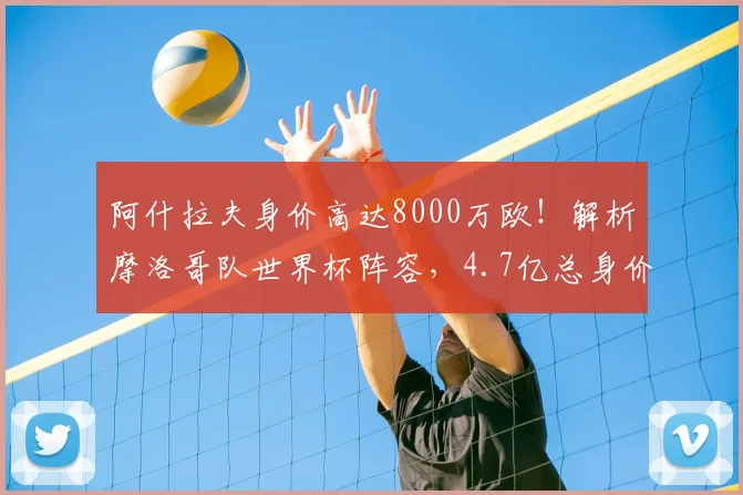 阿什拉夫身价高达8000万欧!解析摩洛哥队世界杯阵容,4.7亿总身价如何构成